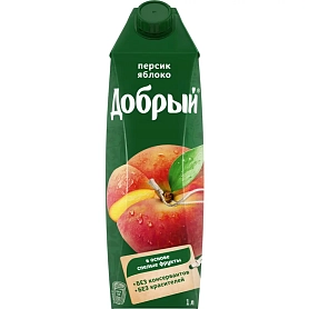 Сок Добрый Яблоко-Персик  Сок Добрый Яблоко-Персик